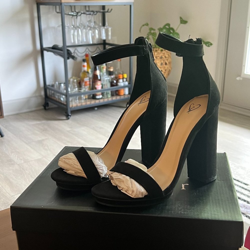 Essential Suede Platform Heels
